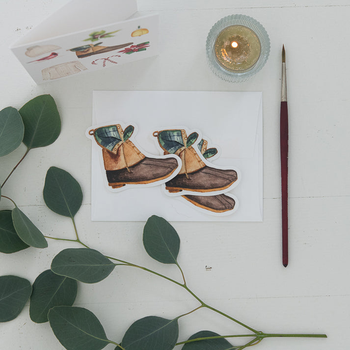 Classic Winter Boot Sticker – Finding Silver Pennies