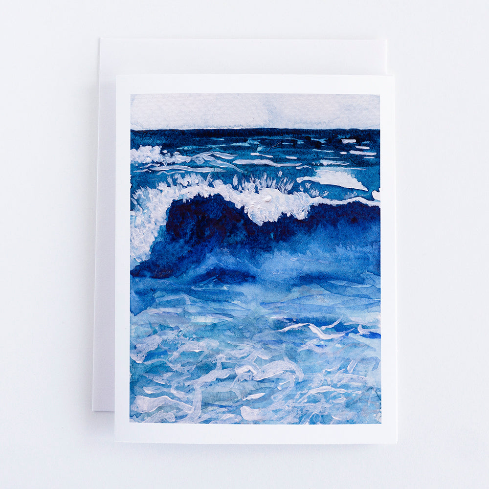 Breaking Wave Note Card by Danielle Driscoll | Finding Silver Pennies