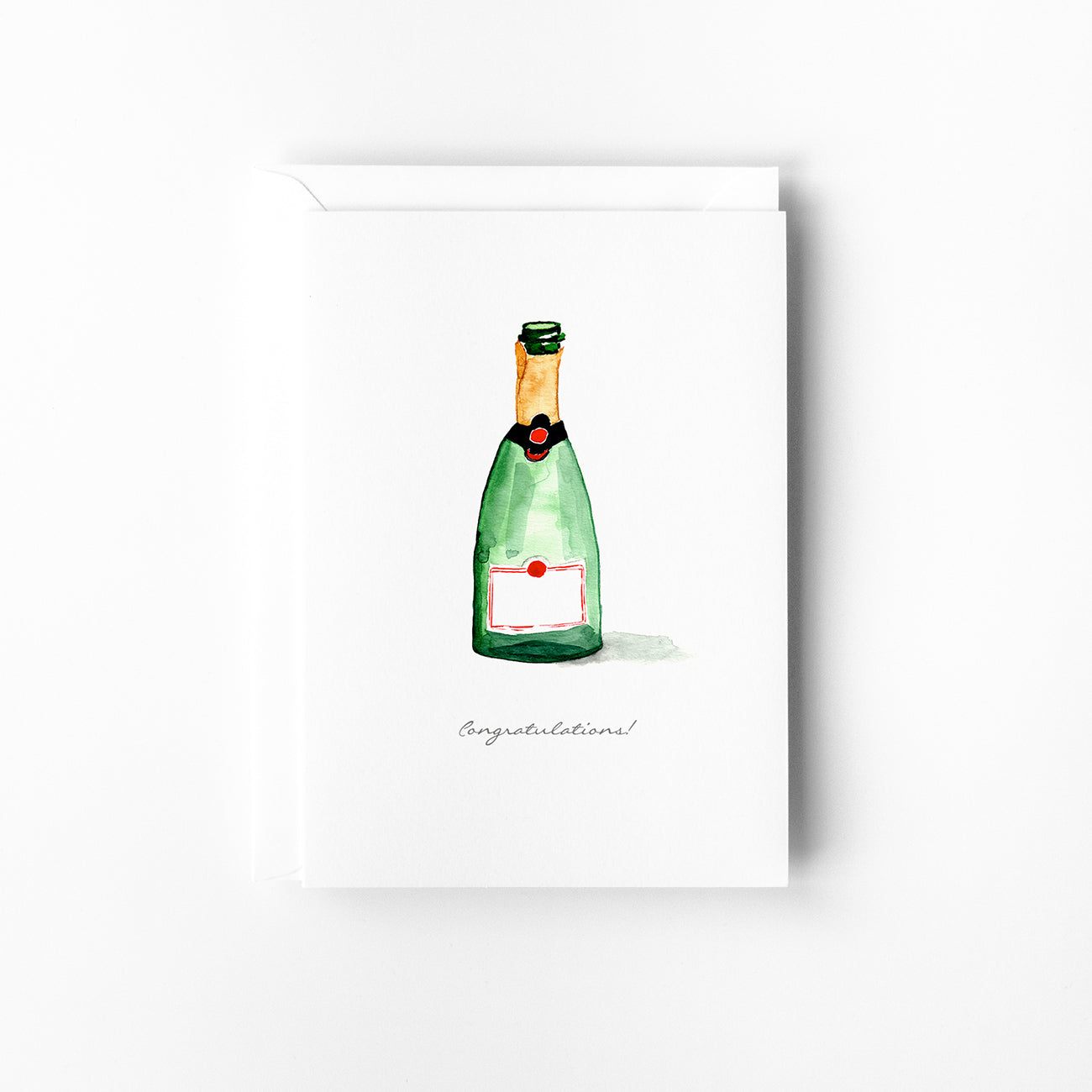 Champagne Congratulations Mini Card by Danielle Driscoll | Finding Silver Pennies