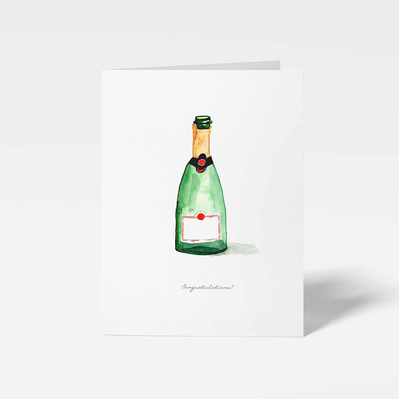 Champagne Congratulations Mini Card by Danielle Driscoll | Finding Silver Pennies