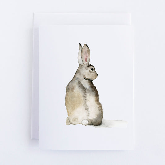 Cottontail Bunny Note Card by Danielle Driscoll | Finding Silver Pennies