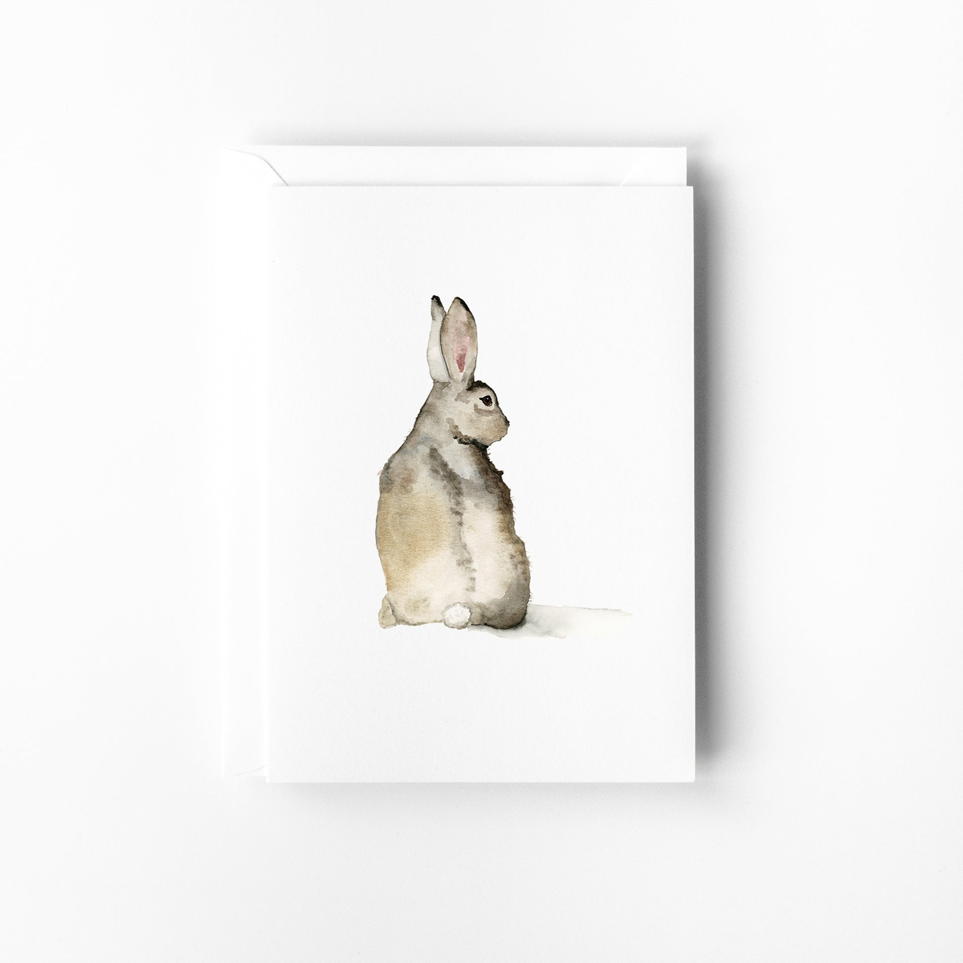 cottontail bunny on a mini card with an evnvelope