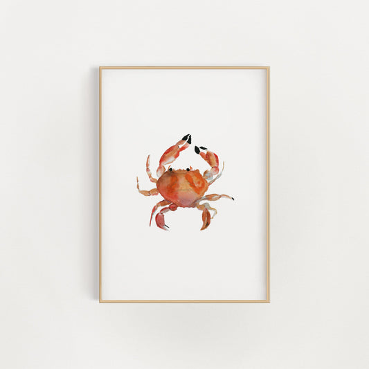 Crab print by Danielle Driscoll