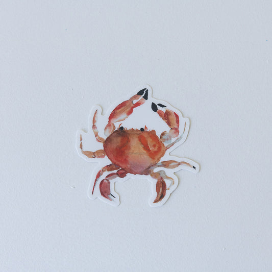 Crab Sticker | Finding Silver Pennies #crab #watercolor #crabsticker #watercolorcrab