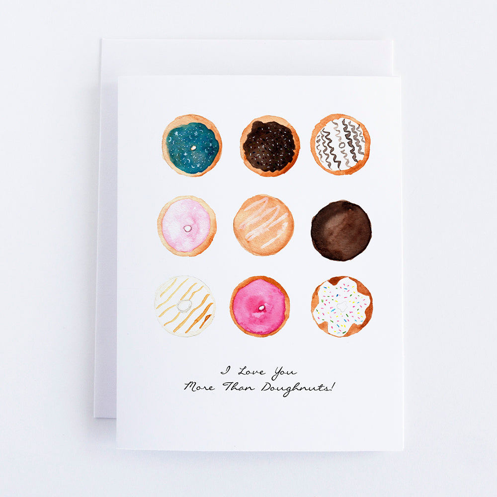 Doughnut Note Card Note Card by Danielle Driscoll | Finding Silver Pennies