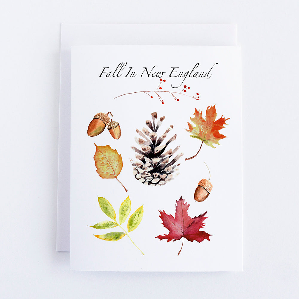 Fall in New England Note Card by Danielle Driscoll | Finding Silver Pennies