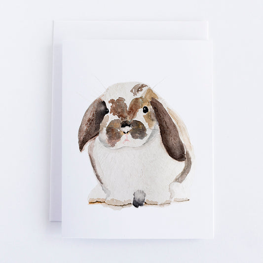 Flop Eared Bunny Note Card by Danielle Driscoll | Finding Silver Pennies