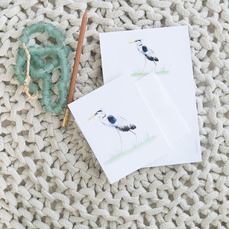 Great Blue Heron Notepads and Bookplates