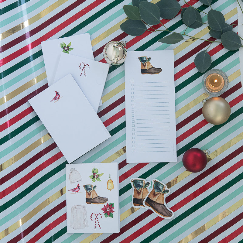Holiday Collection by Finding Silver Pennies #watercolor #stationery #findingsilverpennies