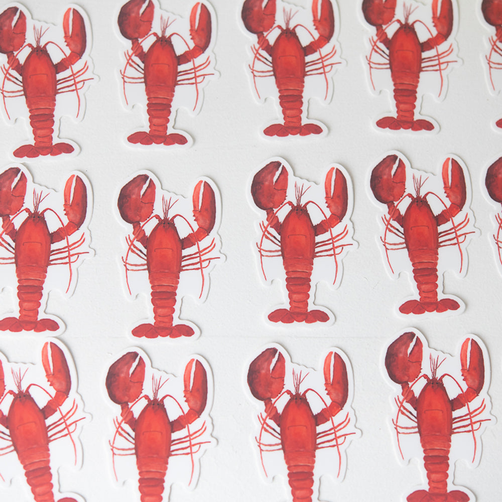 Lobster Sticker | Finding Silver Pennies #lobstersticker #lobster #watercolorlobster