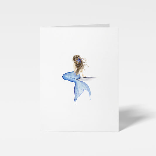 Mermaid mini card by Danielle Driscoll | Finding Silver Pennies