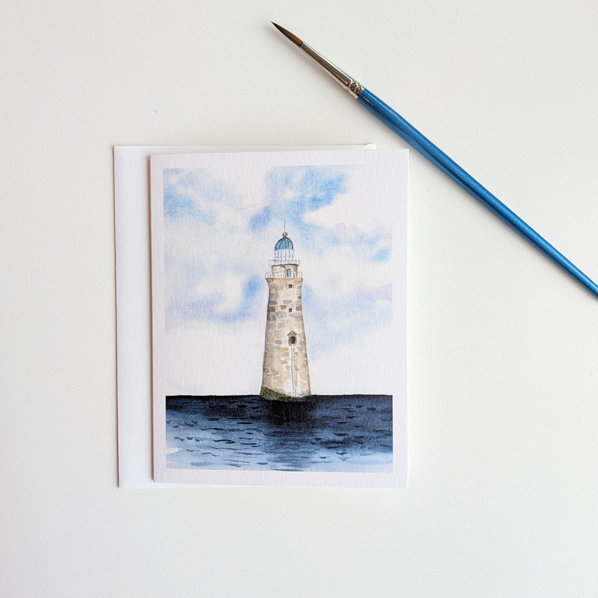 Minot Light Note Card by Danielle Driscoll