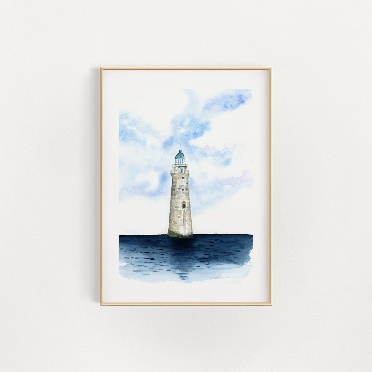 Minot Light with a Pastel Sky by Danielle Driscoll