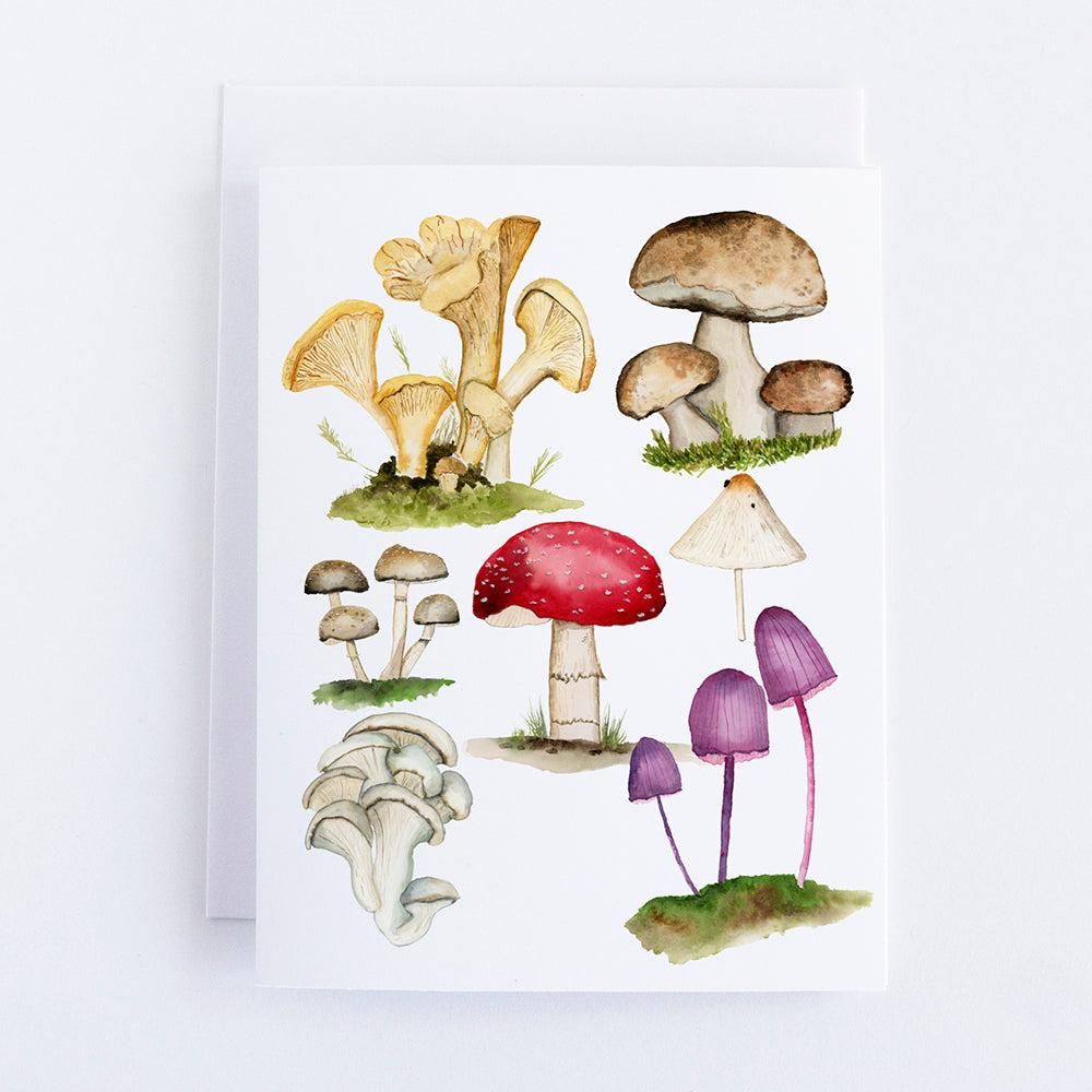 Mushroom Note Card by Danielle Driscoll | Finding Silver Pennies