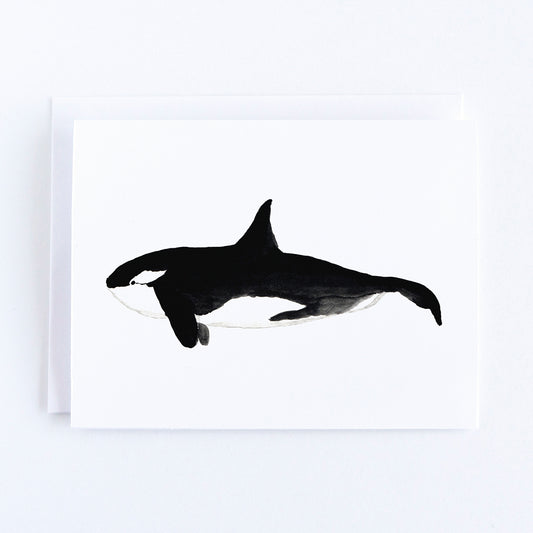 Orca Note Card by Danielle Driscoll | Finding Silver Pennies