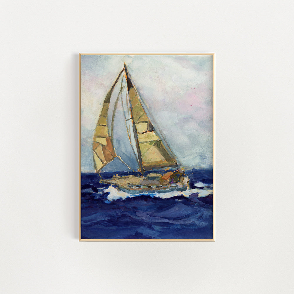 Sailboat on the Water Print by John Driscoll | Finding Silver Pennies