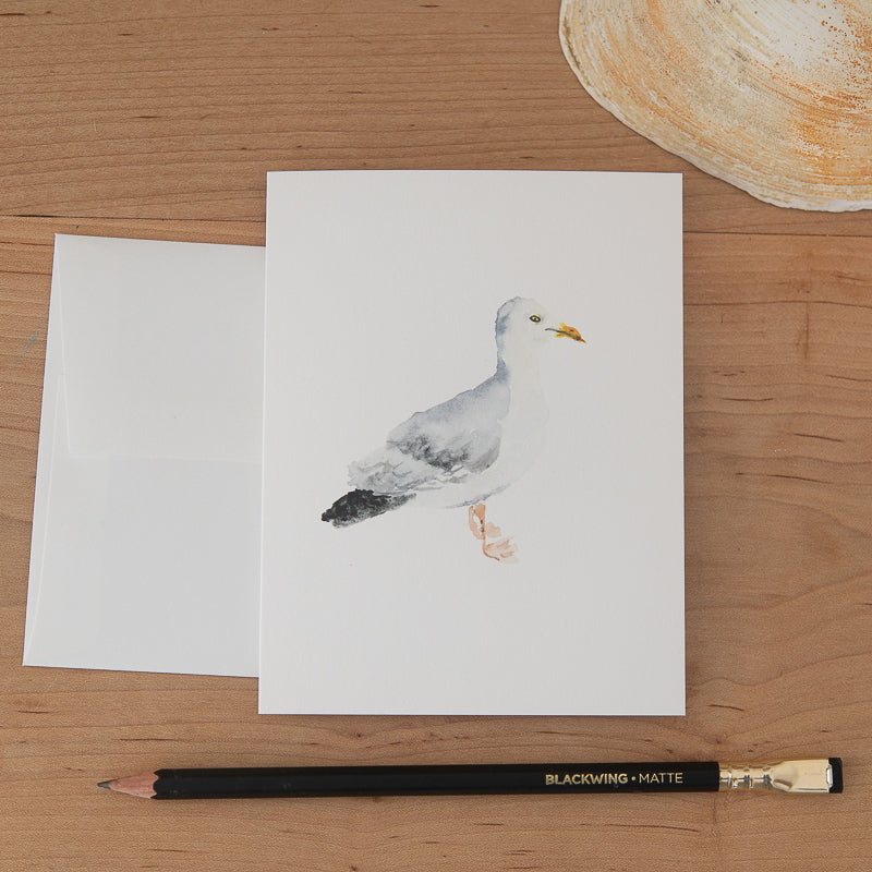 Seagull Note Card Set by Danielle Driscoll | Finding Silver Pennies #watercolor #notecard #summmercollection #seagull
