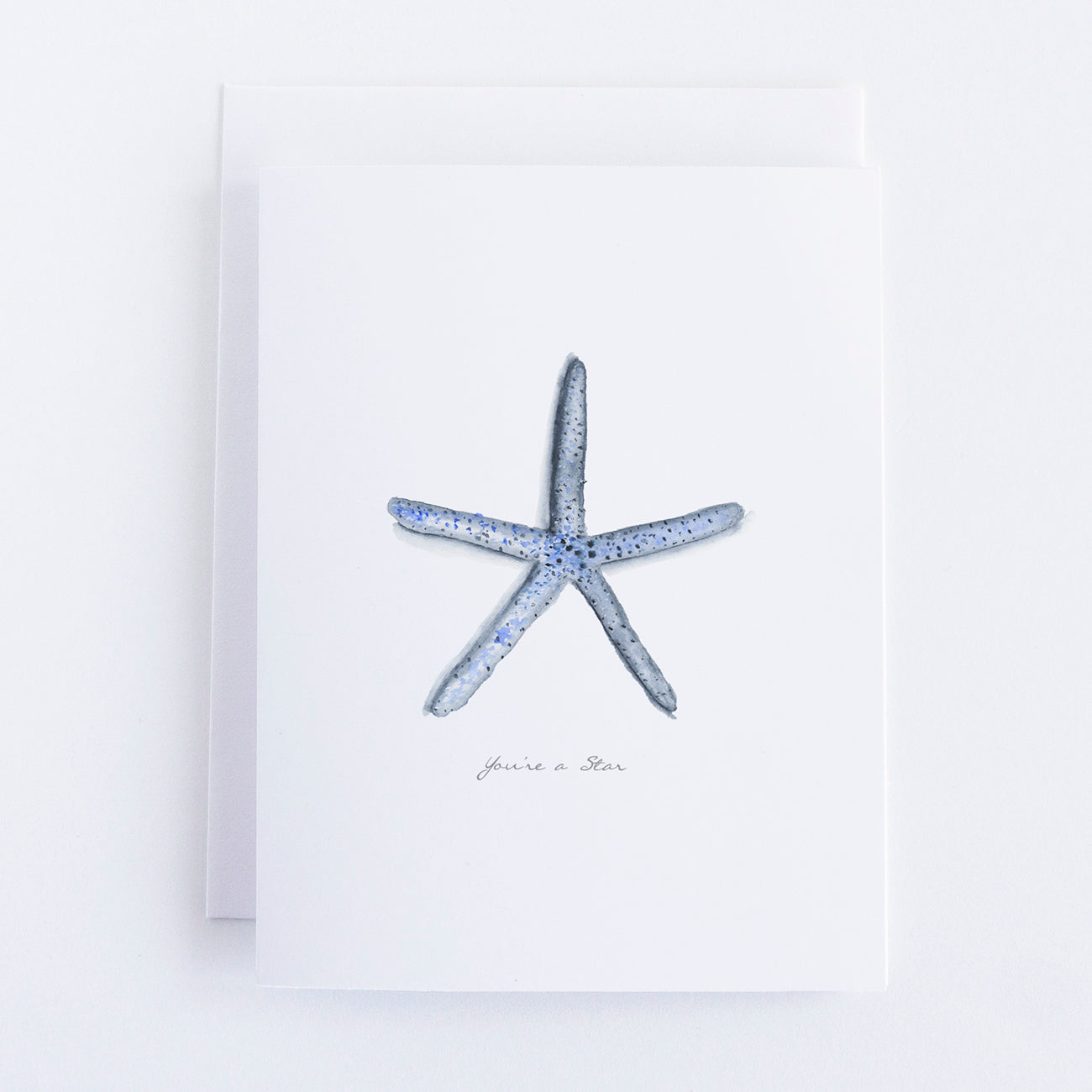 Blue Starfish Note Card – Finding Silver Pennies