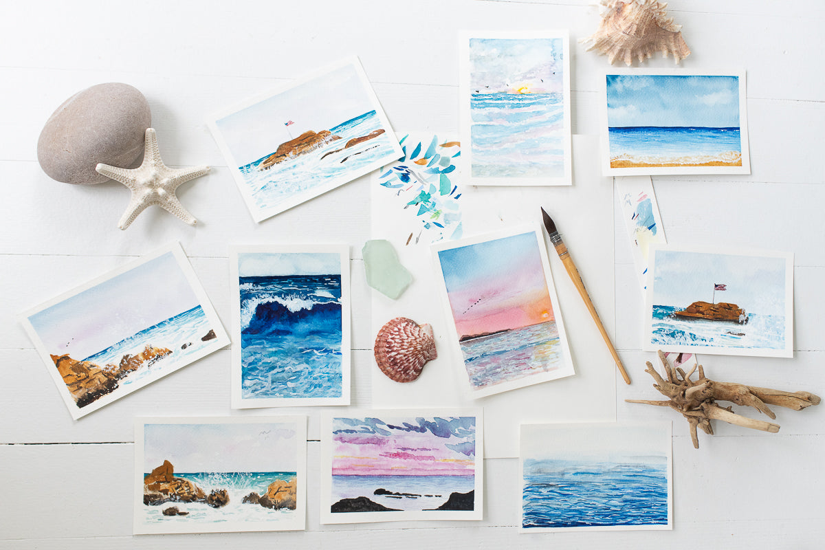 Watercolor Seascapes by Danielle Driscoll