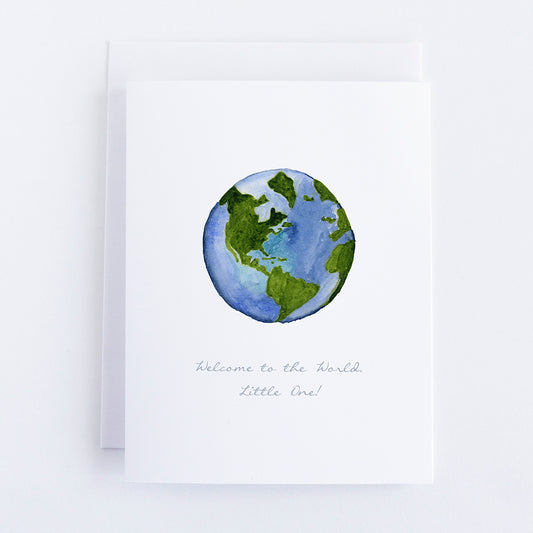 Welcome to the World Note Card by Danielle Driscoll | Finding Silver Pennies