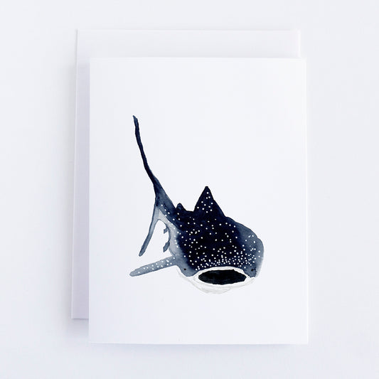 Whale Shark Note Card by Danielle Driscoll | Finding Silver Pennies