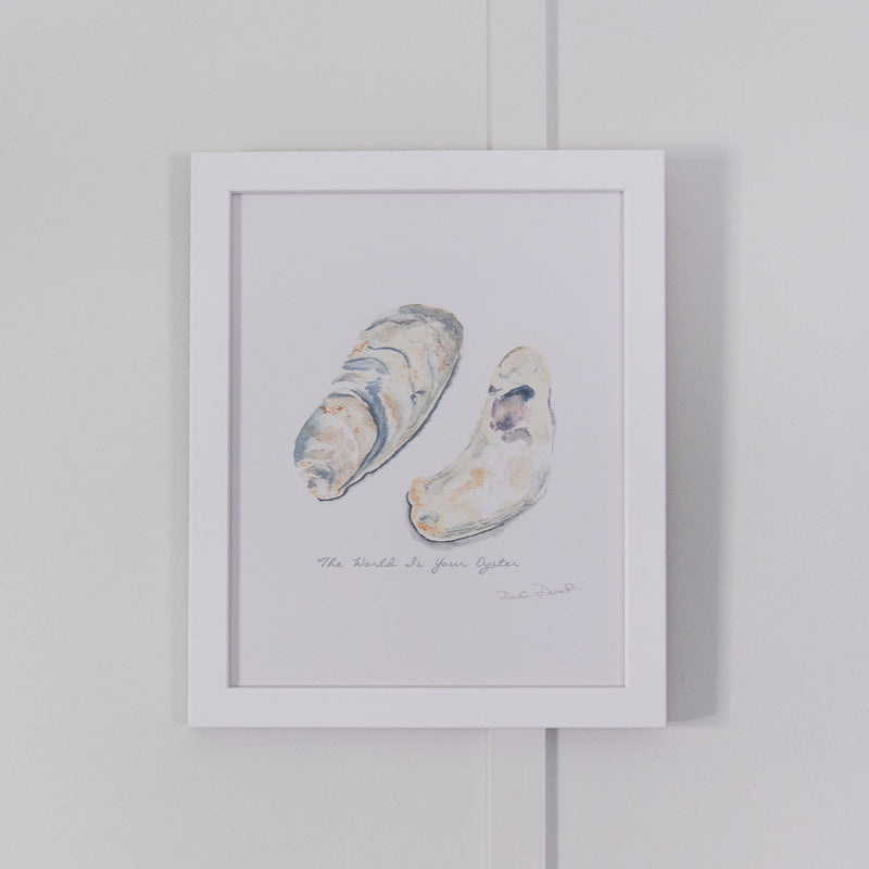 The World Is Your Oyster Giclee Print White Fame