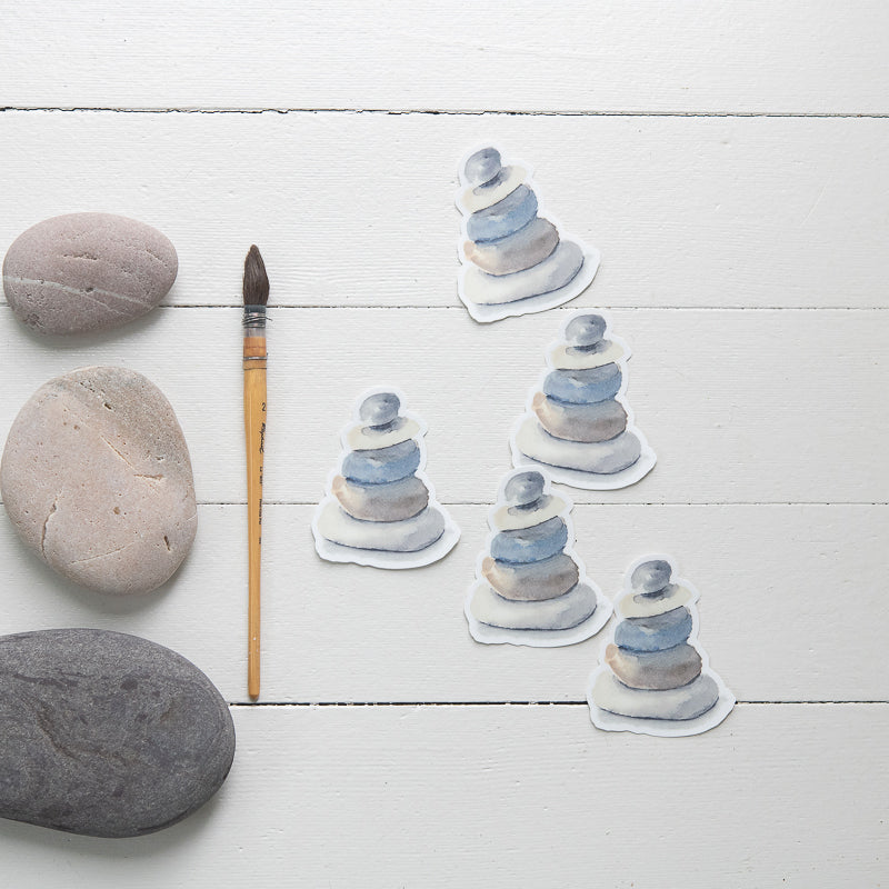 Beach Rocks Stickers by Finding Silver Pennies