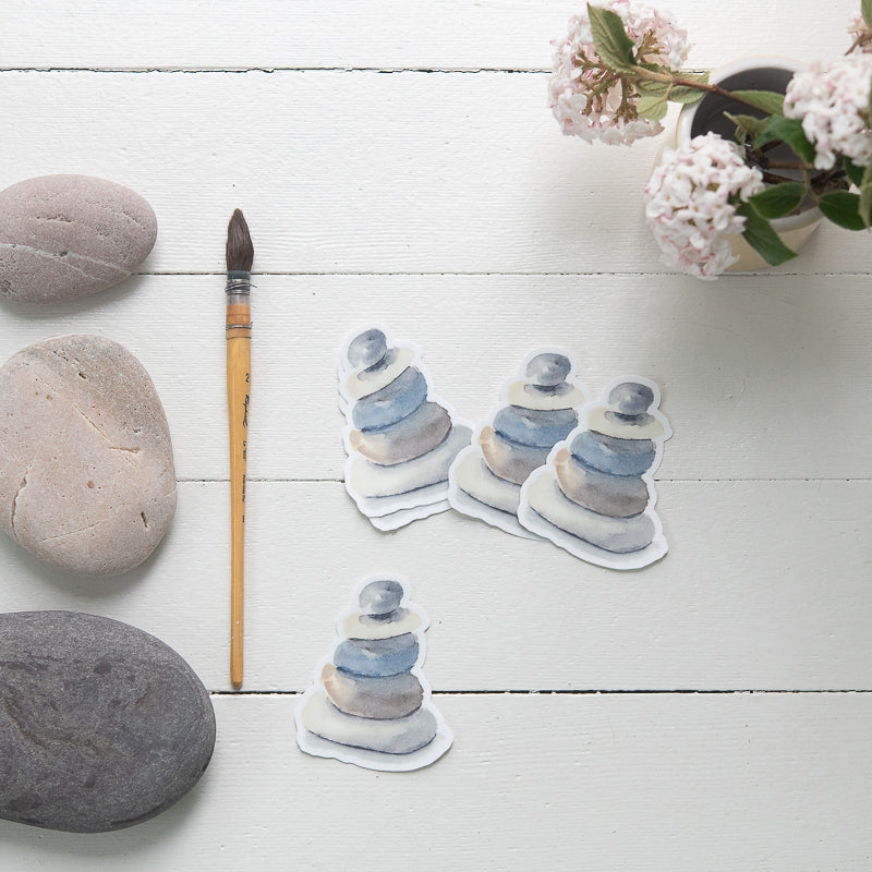 Beach Rocks Stickers by Finding Silver Pennies