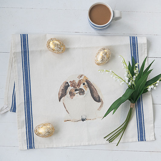Bunny Tea Towel by Danielle Driscoll | Finding Silver Pennies
