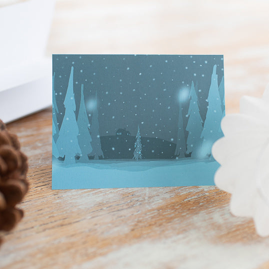 Winter Landscape Note Cards with Envelope