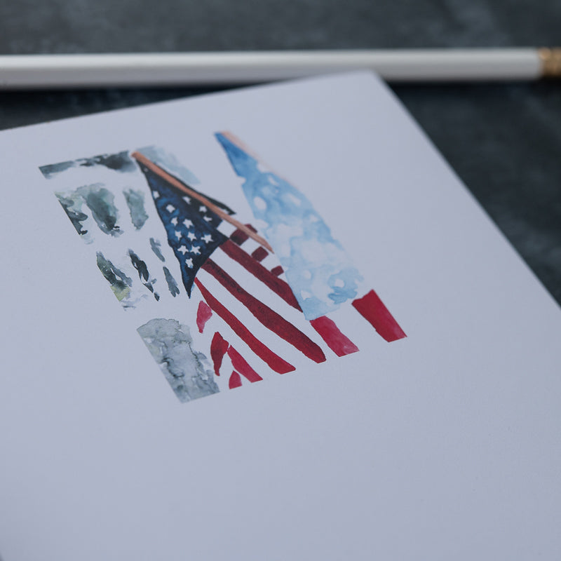 Flags Watercolor Notepads