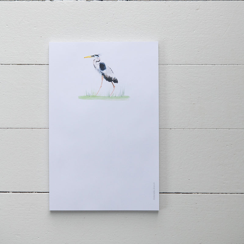 Great Blue Heron Notepad | Finding Silver Pennies