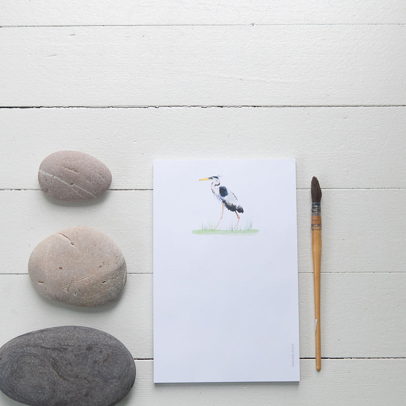 Great Blue Heron Notepad | Finding Silver Pennies