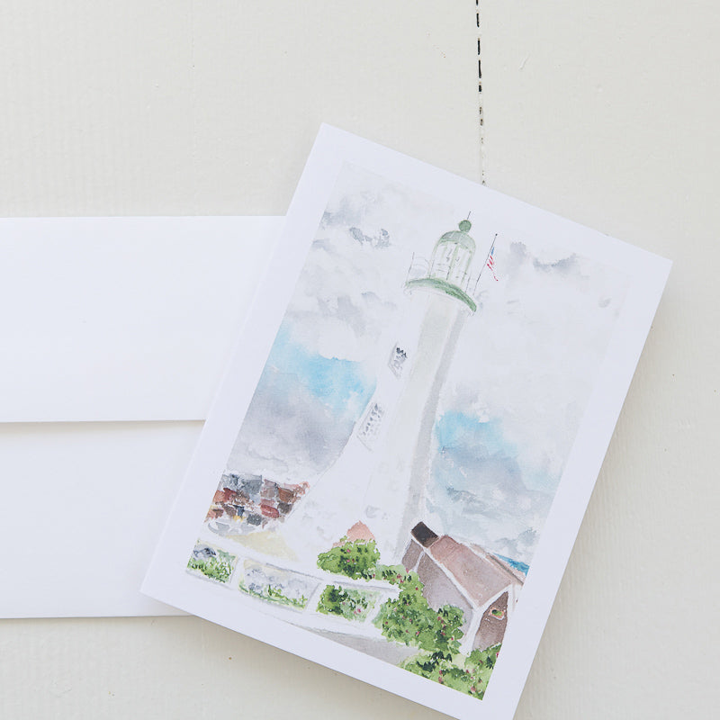 Scituate Lighthouse Note Card with Envelope