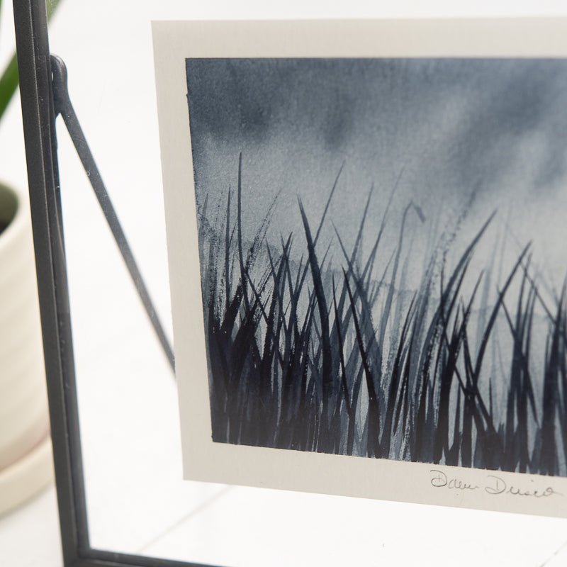Marsh Grasses Original Watercolor Painting by Danielle Driscoll | Finding Silver Pennies #watercolor #watercolorpainting #marshgrasses #coastal