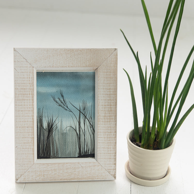 Marsh Grasses at Dusk Original Watercolor Painting by Danielle Driscoll | Finding Silver Pennies #watercolor #watercolorpainting #marshgrasses #coastal