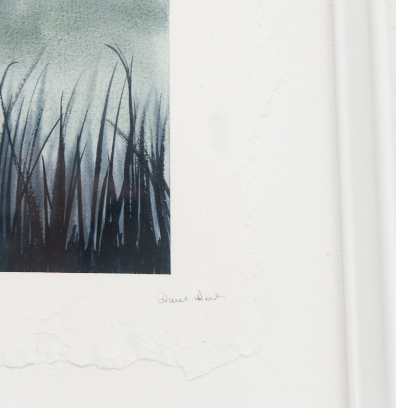 Marsh Grass in Mist original painting by Danielle Driscoll | Finding Silver Pennies #watercolor #marshgrass #mist