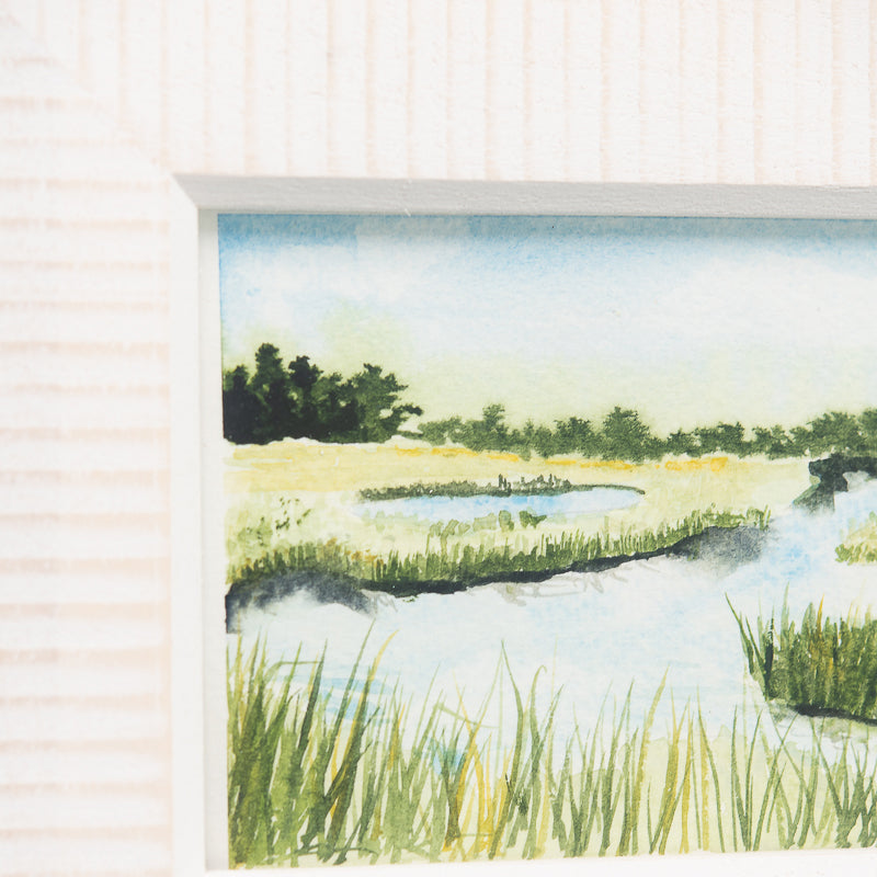 Marsh original painting by Danielle Driscoll | Finding Silver Pennies #watercolor #marsh #coastal