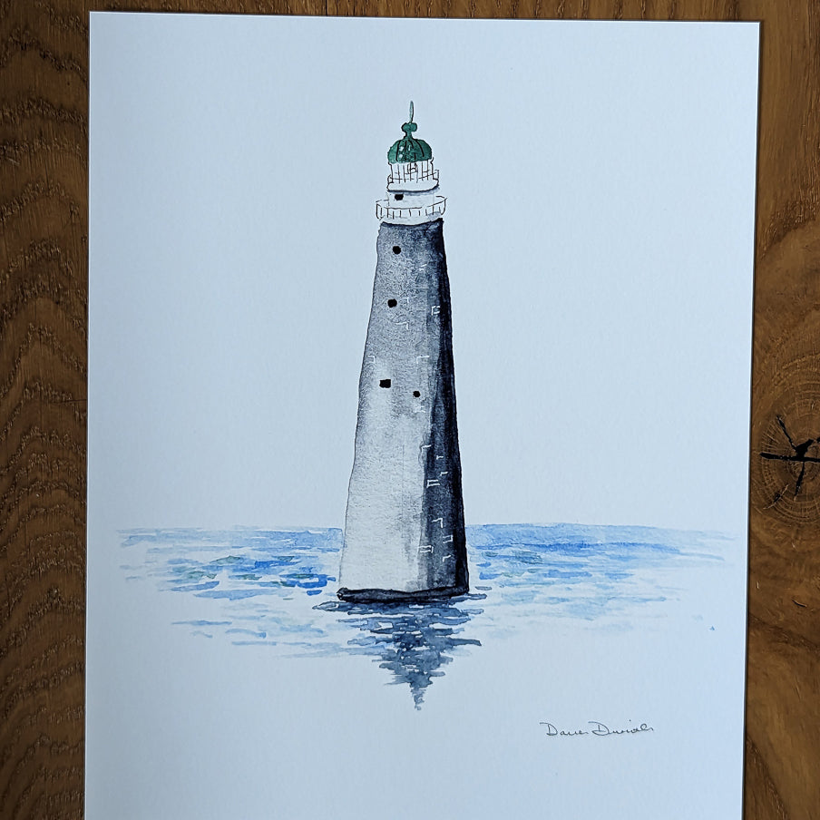 Minot Lighthouse Giclee Print Unframed
