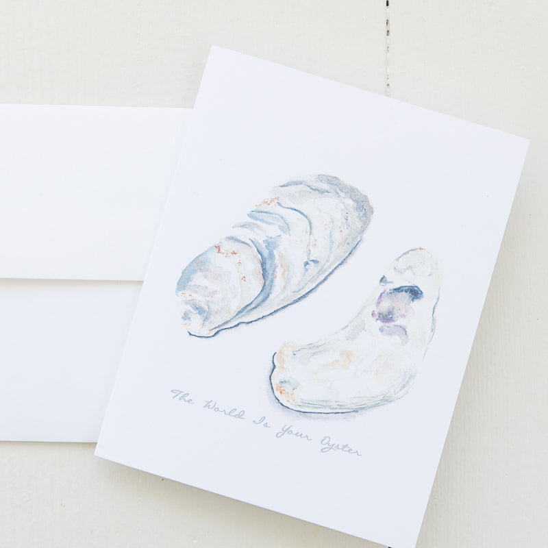 Oyster Shell Note Card with Envelope