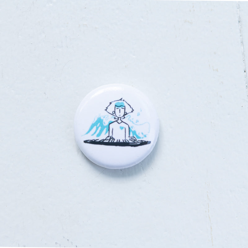 The Pianist Illustrated 1" pin