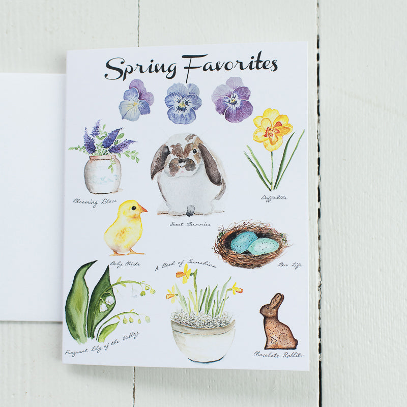 Spring Favorites Note Card (single card with envelope) – Finding Silver ...
